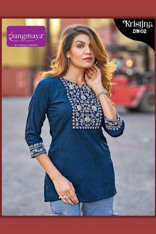 Rangmaya Kristina Catalog designer indian tunics kurtis