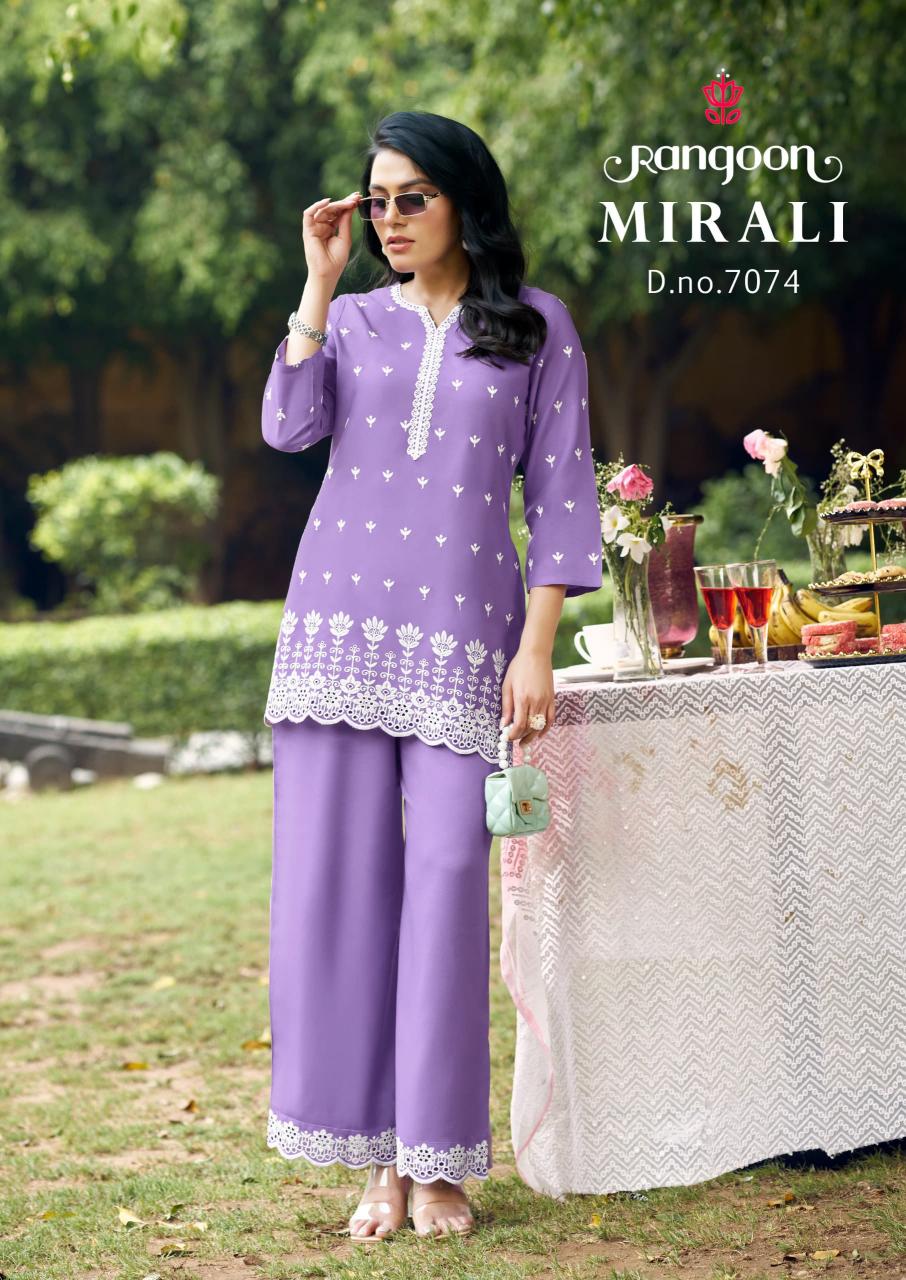 Rangoon Mirali Catalog modest co ord sets wholesale