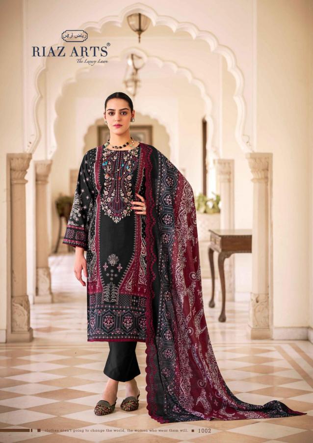 Riaz Arts Bin Saeed Vol 9 Catalog ladies dress material wholesalers in delhi