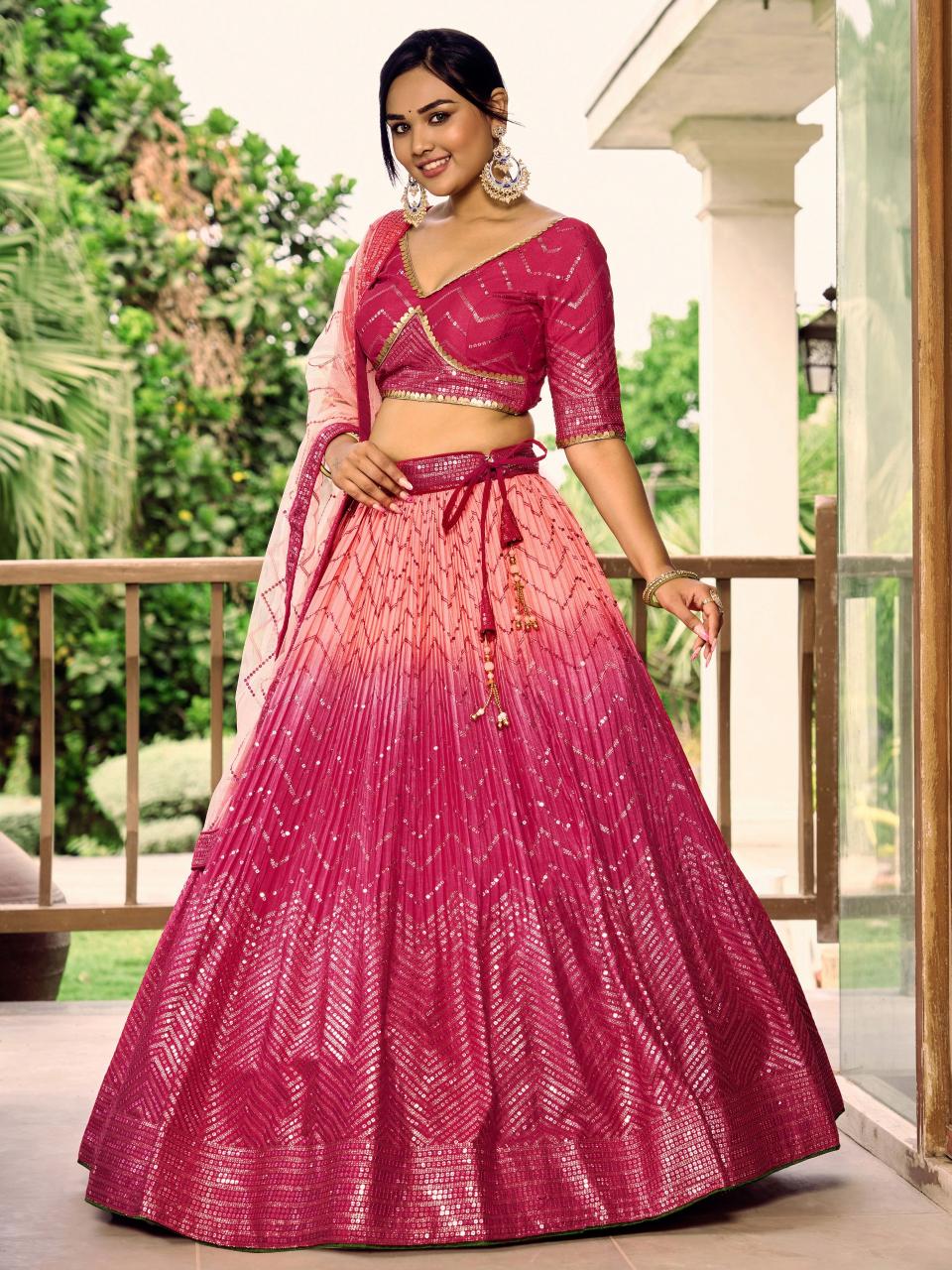Sabella 5057 Pink catalog lehenga manufacturer in india