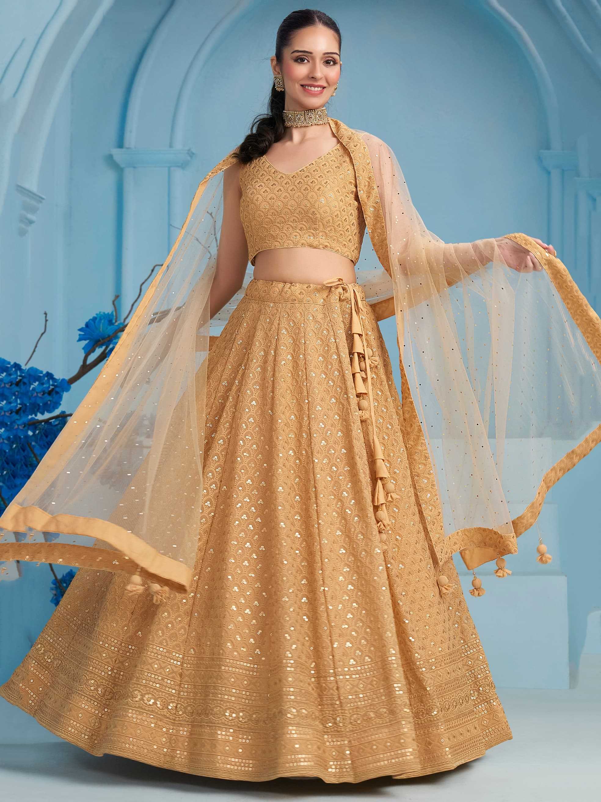 Sabella 5124 Beige catalog lehenga wholesale market in delhi