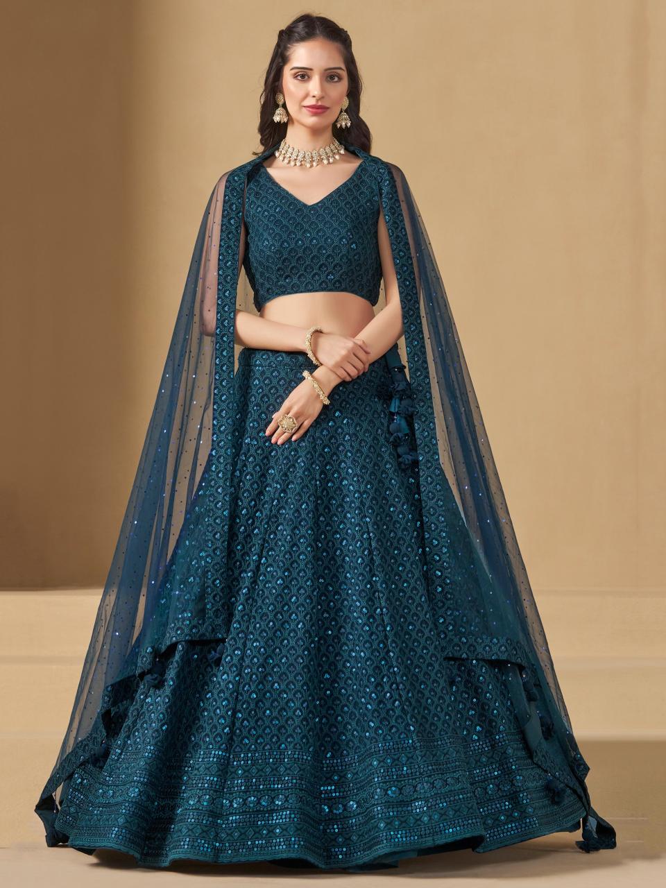 Sabella 5124 Blue catalog lehenga below 2500 wholesale