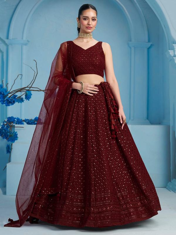 Sabella 5124 Maroon catalog lehenga wholesale market in mumbai