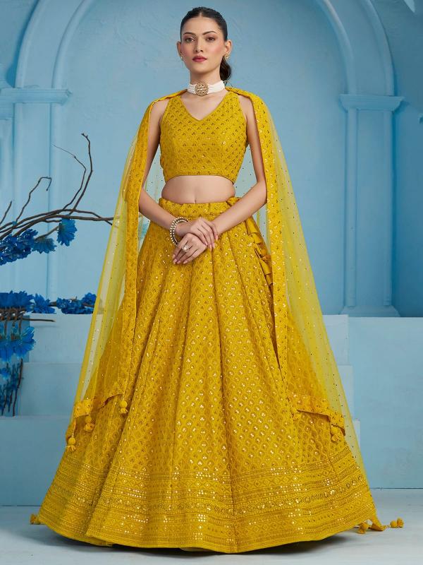 Sabella 5124 Yellow catalog lehenga online shopping india