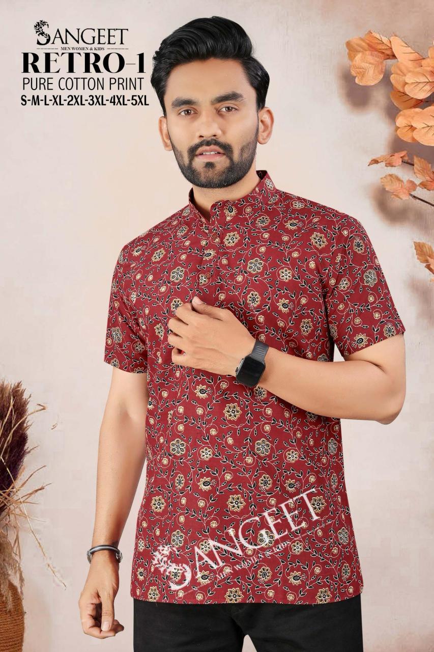 Sangeet Retro vol 1 Catalog Cotton Mens Shirt