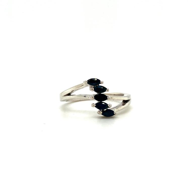 Sapphire Ring in 925 Sterling Silver KSR 14341 silver ring with stone for female