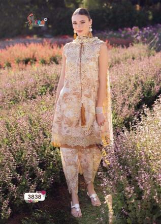 Shree Fabs Maria B Flora Vol 3 Catalog Chiffon Dupatta pakistani suit design