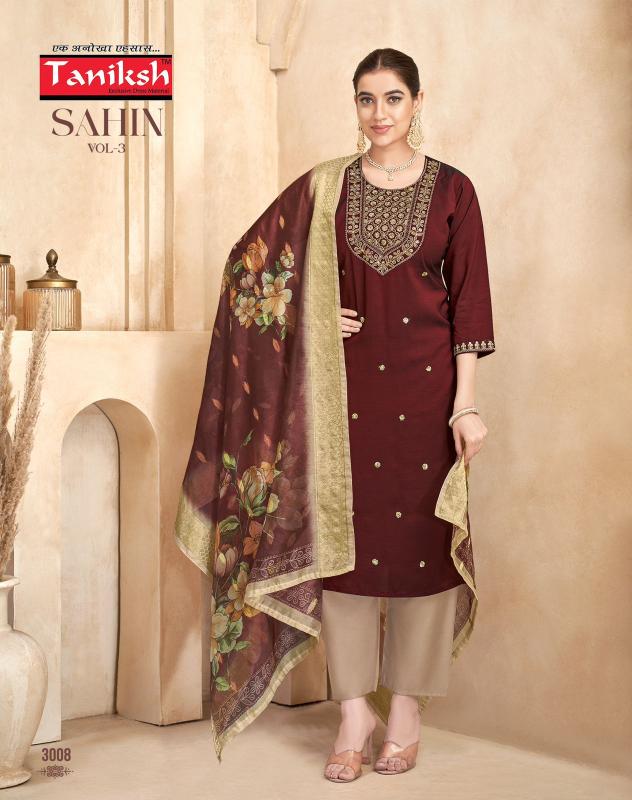 Taniksh Sahin vol 3 catalog indian kurtis wholesale in malaysia