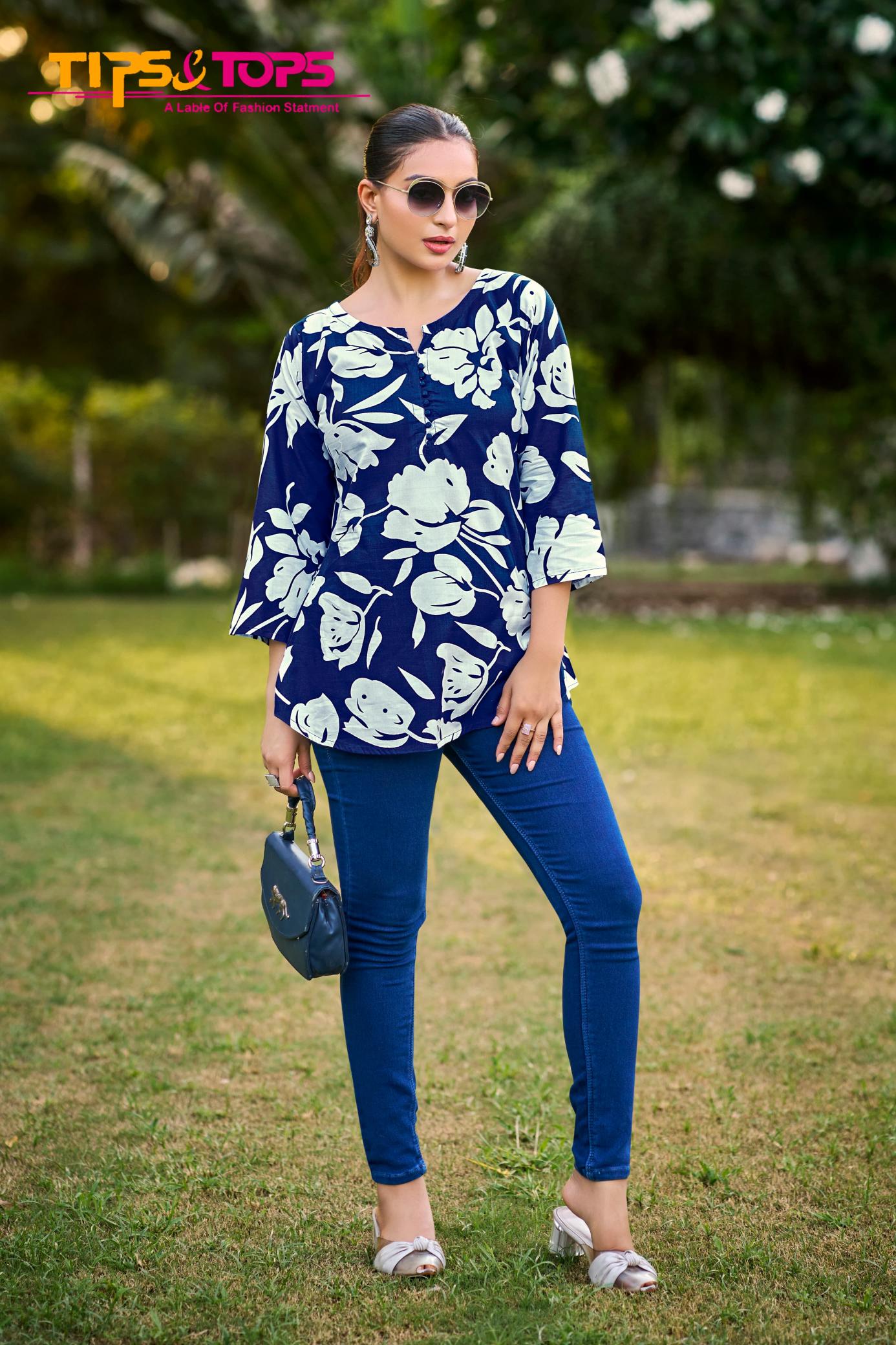 Tips & Tops Baby Vol 7 Catalog indian short kurtis for jeans