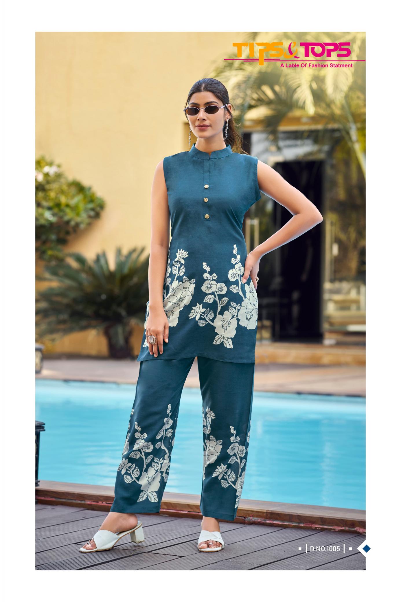 Tips & Tops Summer Beauty catalog coord set wholesale in delhi