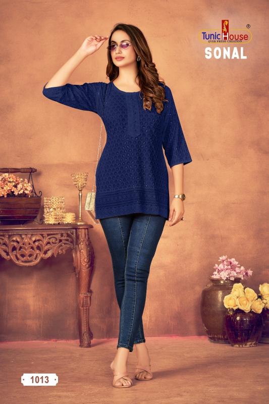 Tunic House Sonal vol 3 catalog short kurtis for jeans online india