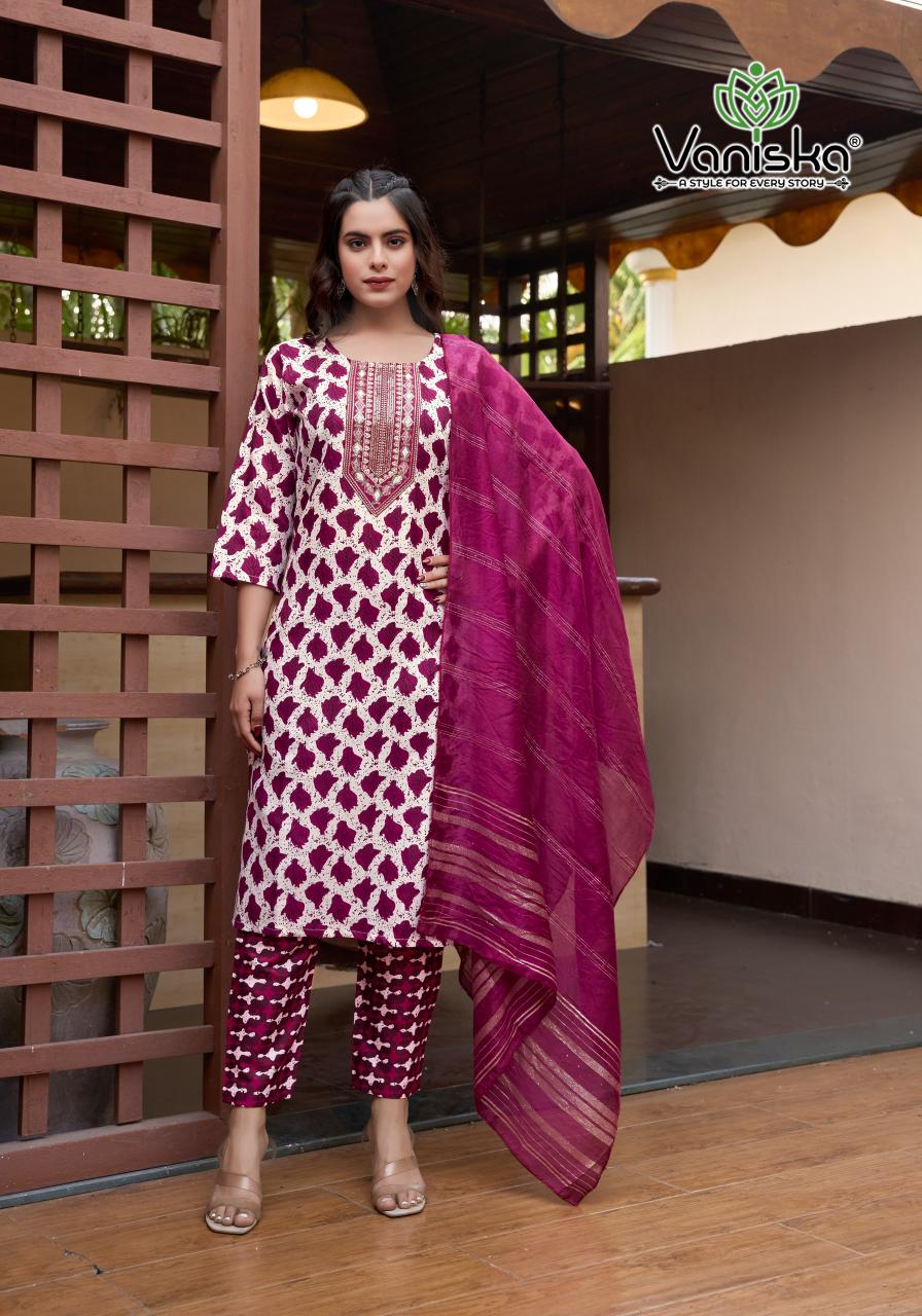 Vaniska Sunrise catalog kurti india basheerbagh