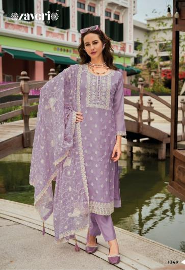 Zaveri Shazar Catalog pakistani straight suits online