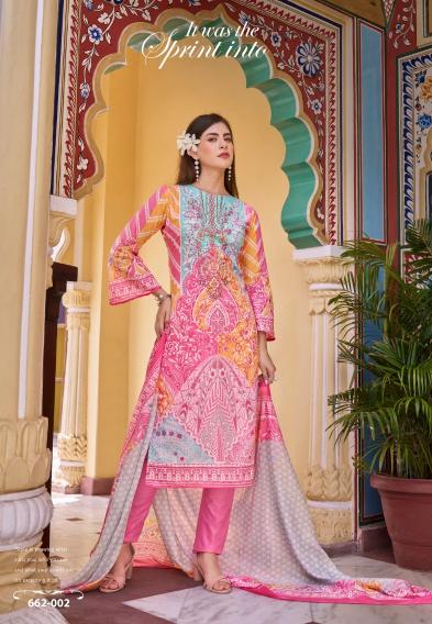 Zulfat Noor vol 3 Catalog cotton dress material wholesale rate