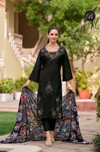 BelliZa Zara catalog embroidered dress material wholesale