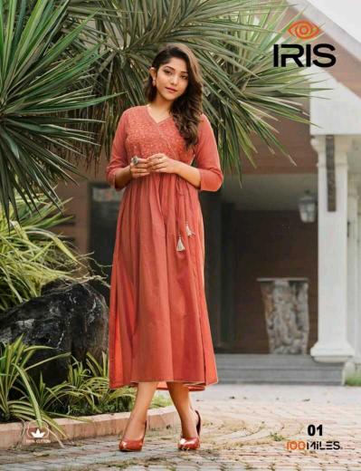 100 Miles Iris catalog indian anarkali kurti