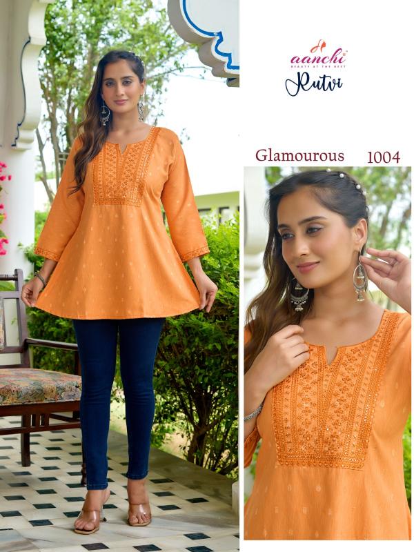 Aanchi Rutvi catalog best indian kurtis 