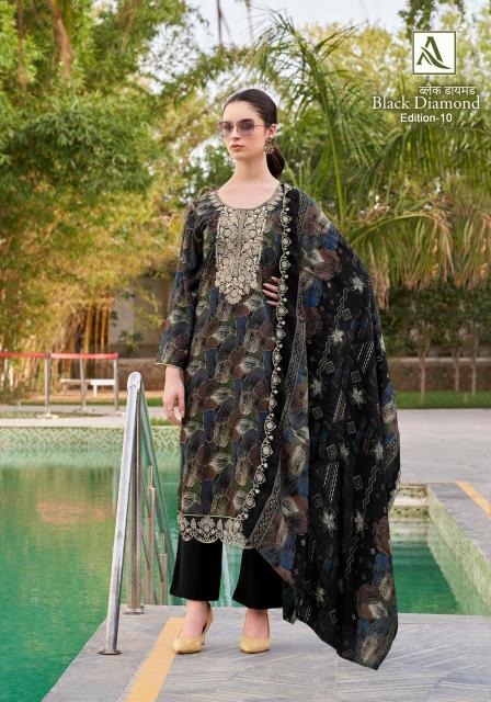 Alok Black Diamond Vol 10 Catalog ladies dress material wholesalers pune