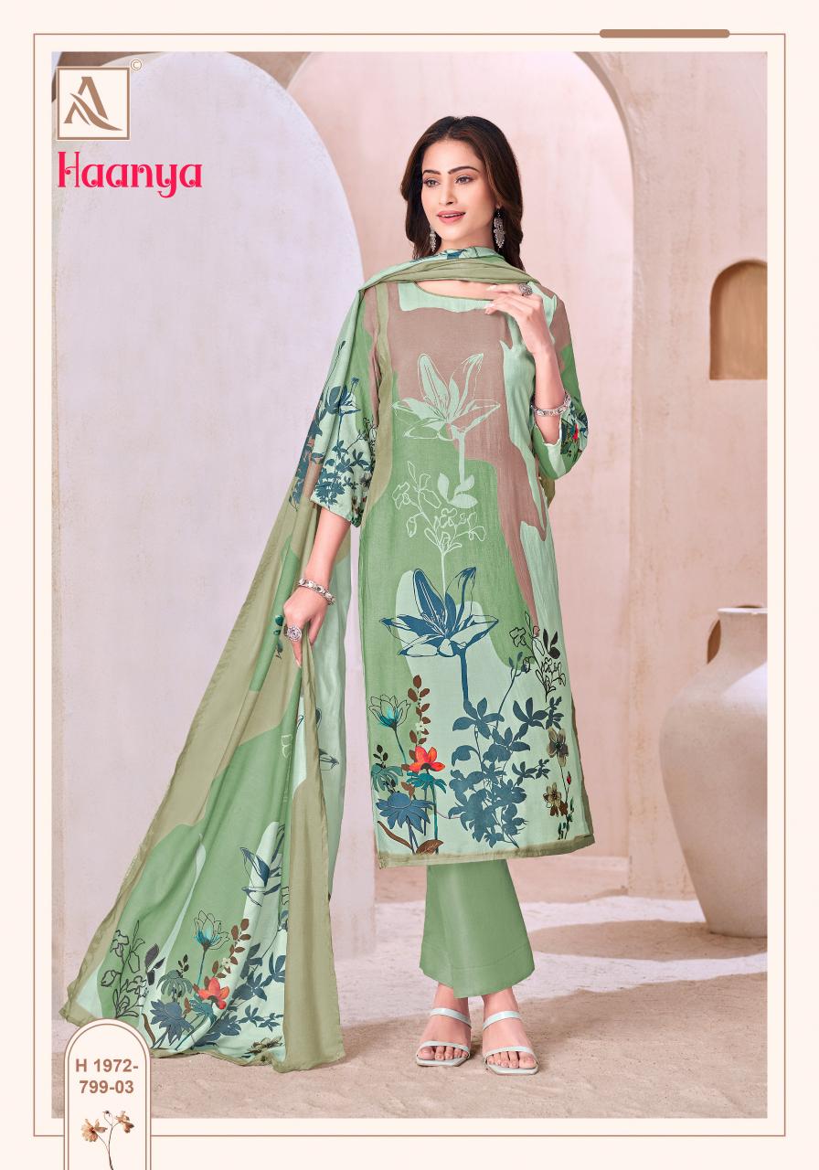 Alok Haanya catalog wholesale ladies dress material suppliers