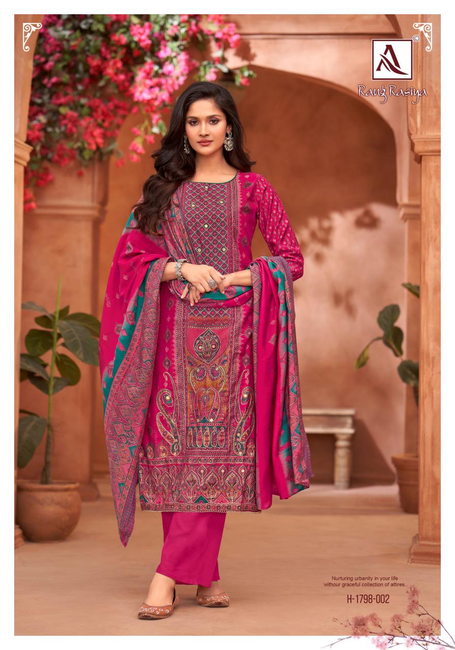 Alok Rang Rasiya vol 2 Catalog dress materials wholesale in belgaum