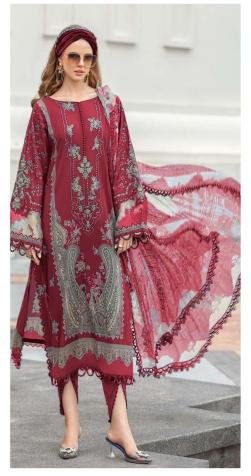 Alzohaib Az 1128 ABCD Catalog Chiffon Duppatta pakistani salwar suit wholesale