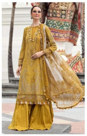 Alzohaib Az 1128 ABCD Catalog Cotton Duppatta pakistani replica suits wholesale surat