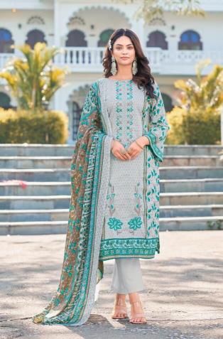 Alzohaib Az 1258 A To 1260 catalog Chiffon Dupatta pakistani replica suits online india wholesale