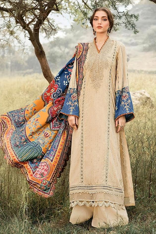 Alzohaib Az 1261 AB catalog Chiffon Dupatta pakistani suit design sharara