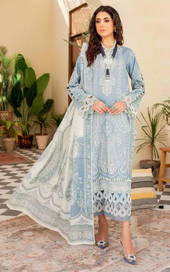Alzohaib Az 1276 A And B catalog Cotton Dupatta pakistani suits wholesale india