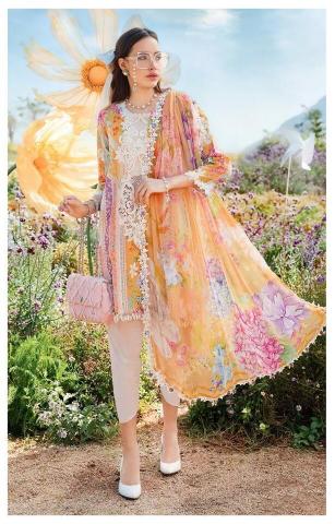 Alzohaib Az Fatima D 1277 to 1285 Catalog Cotton Duppatta wholesaler of pakistani suits in amritsar