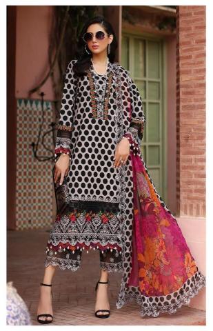 Alzohaib Az Parisa 1290 to 1293 catalog Cotton Dupatta pakistani ladies suits wholesale