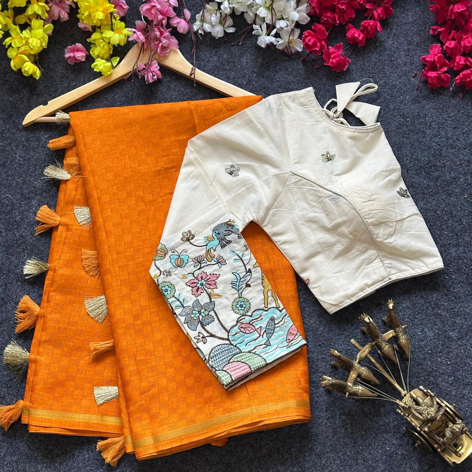 Blousewala Hk1 catalog cotton sarees dealers in surat