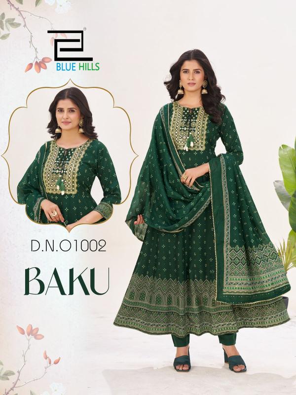Blue hills Baku catalog indian anarkali kurti