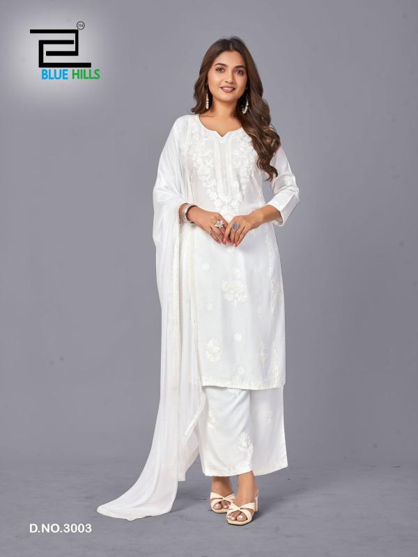 Blue hills Snow White vol 3 catalog indian white kurti