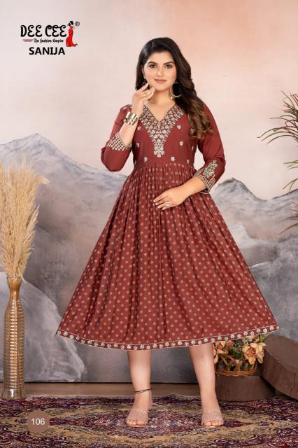 Deecee Sanija catalog long kurtis online india