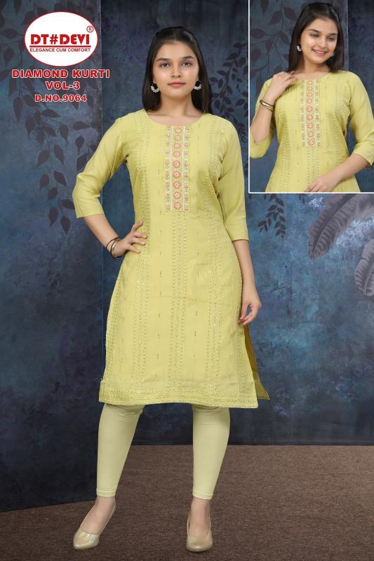Dt Devi Diamond vol 3 9064 catalog kids wear wholesale salem