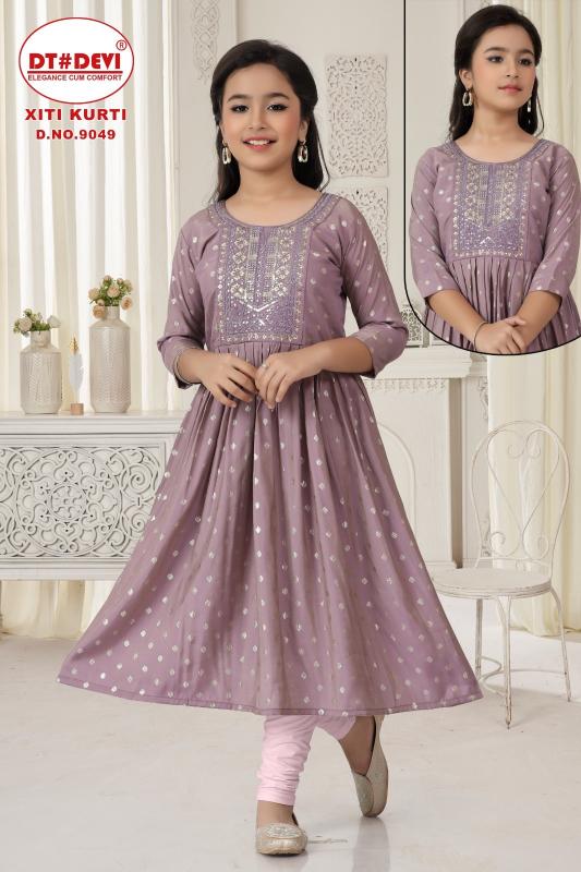 Dt Devi Xiti 9049 catalog wholesale kids western wear