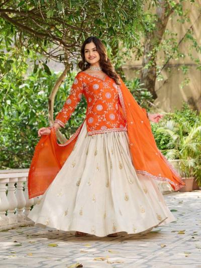 Felocity Luna Vol 54 catalog indian kurti with skirt