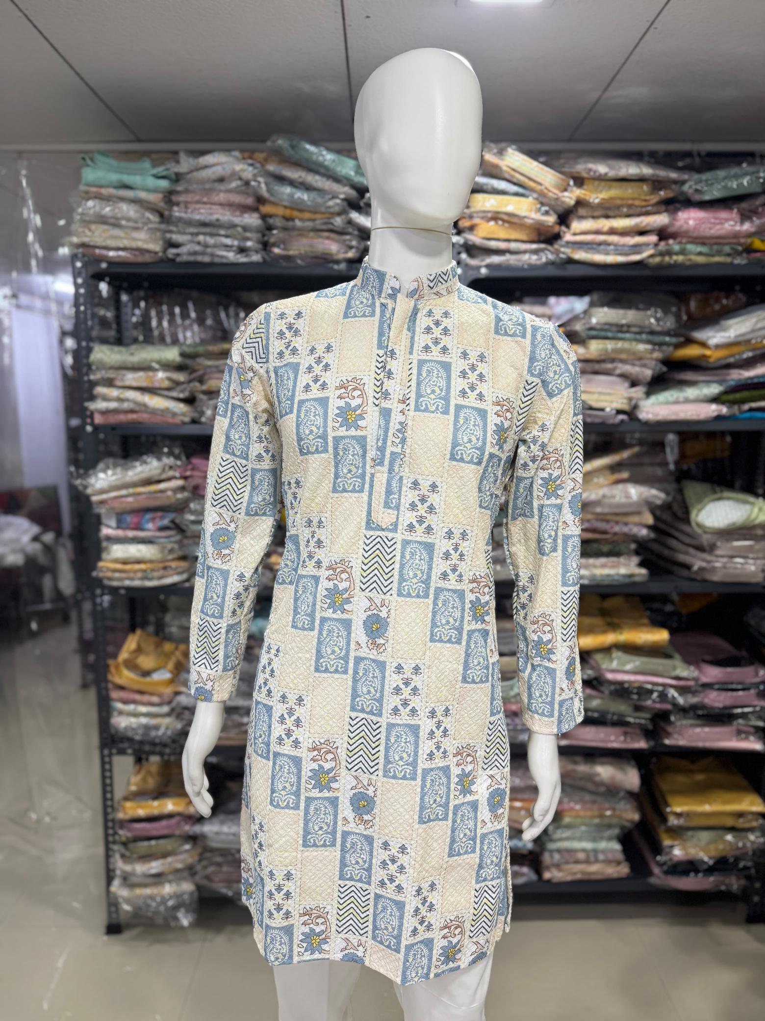 Felocity Meraki catalog party wear mens kurtis online india