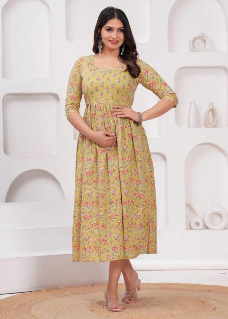 Felocity pure cotton vol 15 catalog maternity anarkali kurtis online india