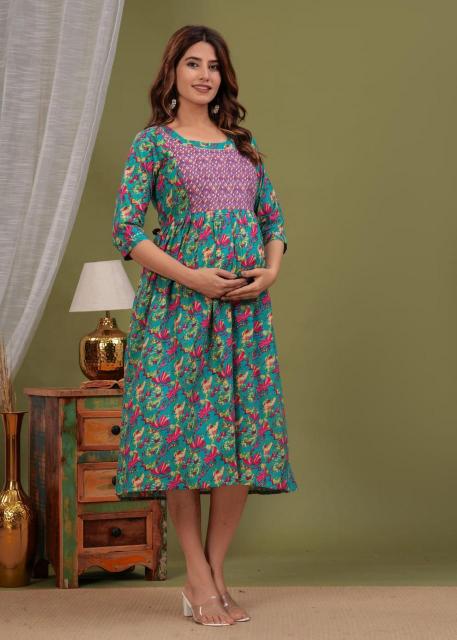 Felocity pure cotton vol 17 catalog maternity kurtis india