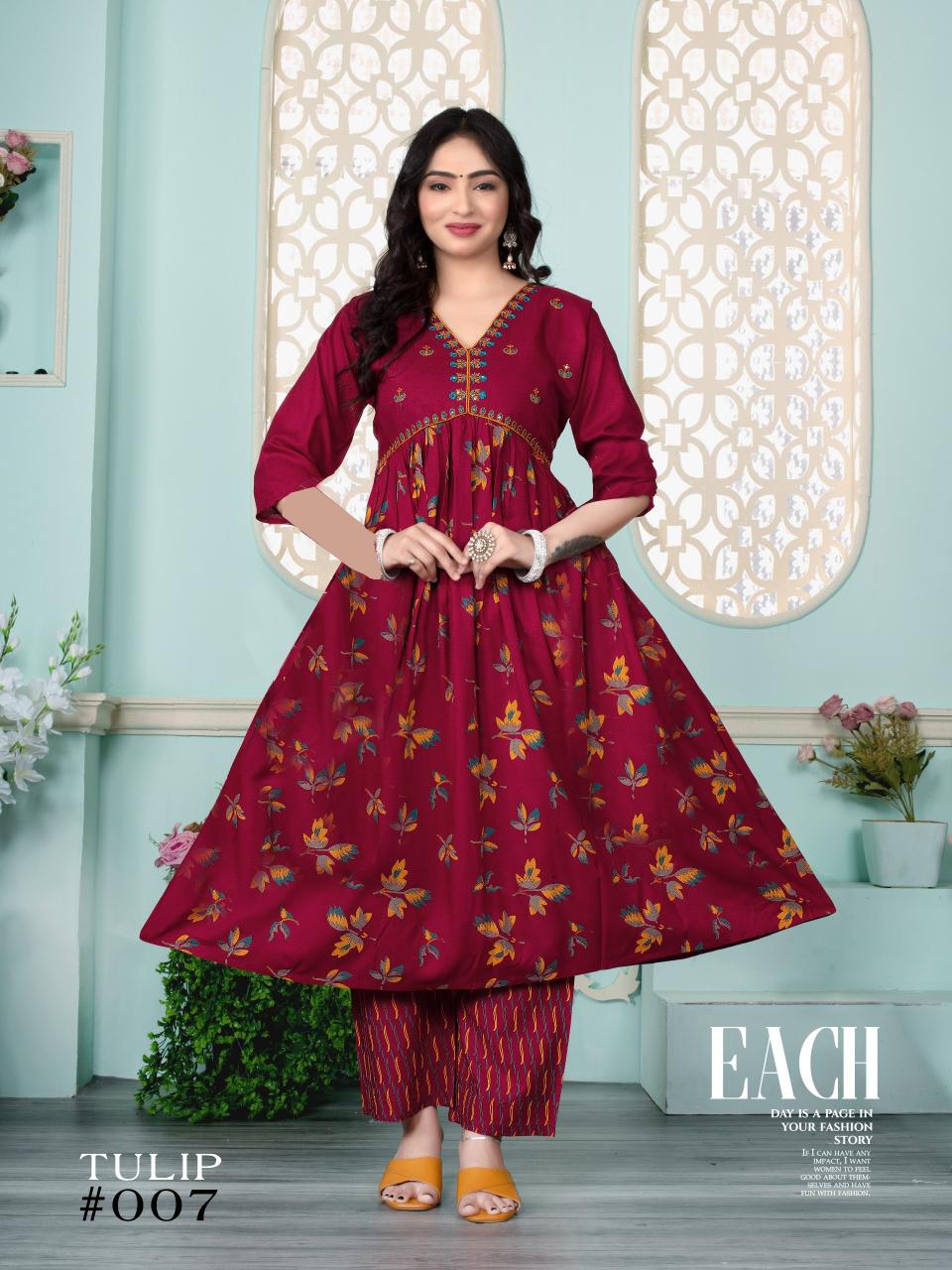 FT Tulip Catalog alia cut kurti india 