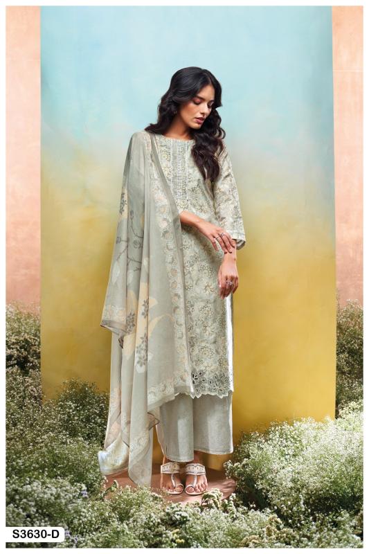 Ganga Anvee 3630 catalog salwar kameez designs catalogue surat
