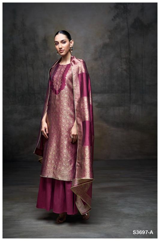 Ganga Kimberly 3697 catalog unstitched salwar kameez wholesalers uk