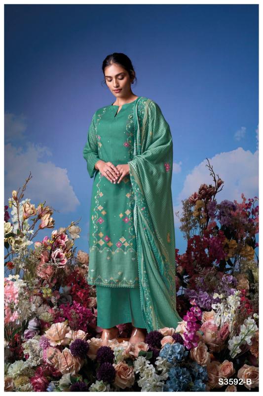 Ganga Koyel 3592 catalog salwar kameez dress materials wholesale