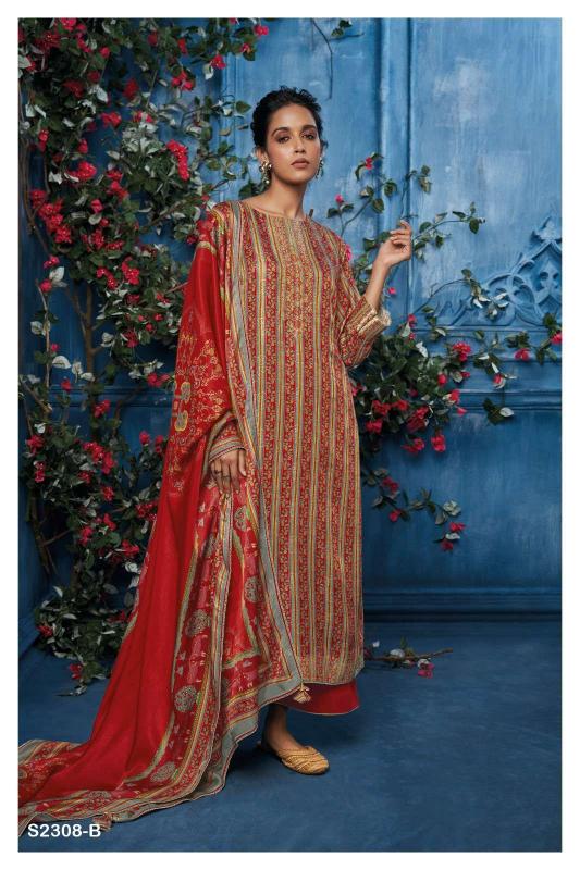 Ganga Maisie 2308 catalog designer salwar kameez manufacturers surat