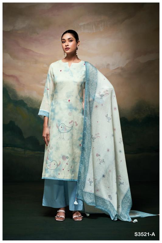 Ganga Meela 3521 catalog wholesale salwar kameez dealers