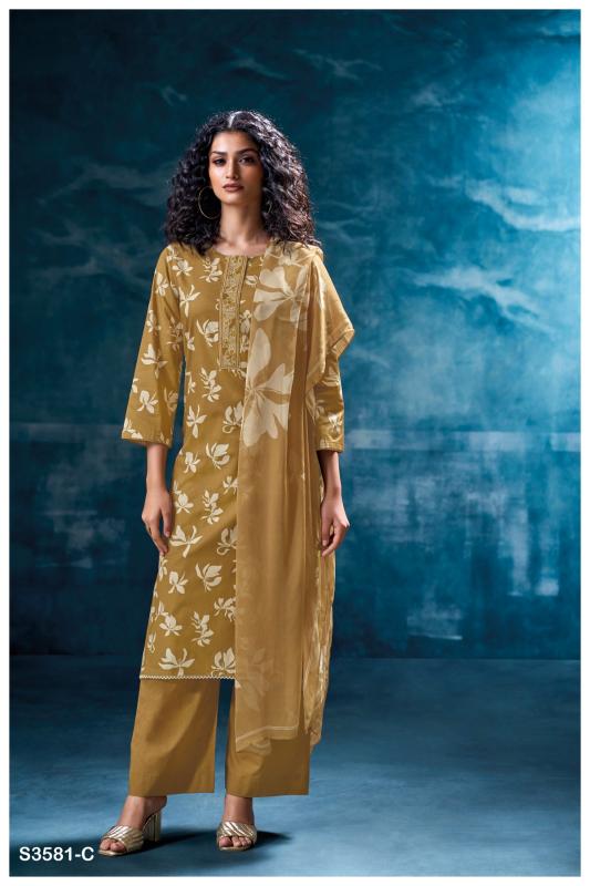 Ganga Mritsa 3581 catalog designer salwar kameez wholesalers india