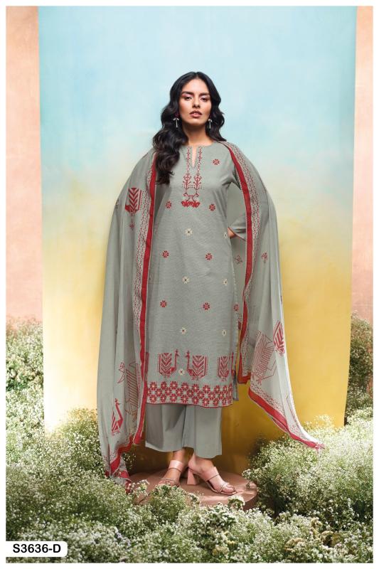 Ganga Nadesha 3636 catalog online wholesale pakistani wedding salwar kameez