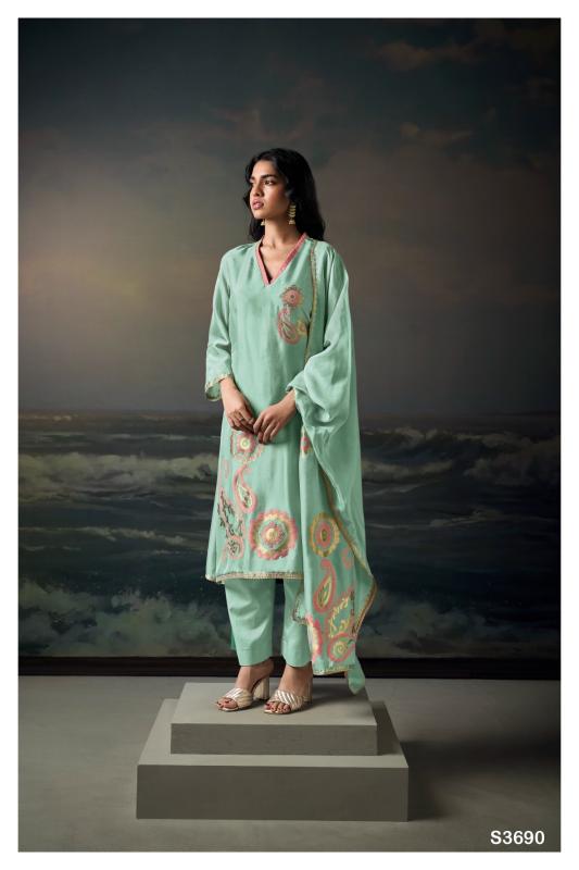 Ganga Veds 3690 catalog wholesale salwar kameez surat